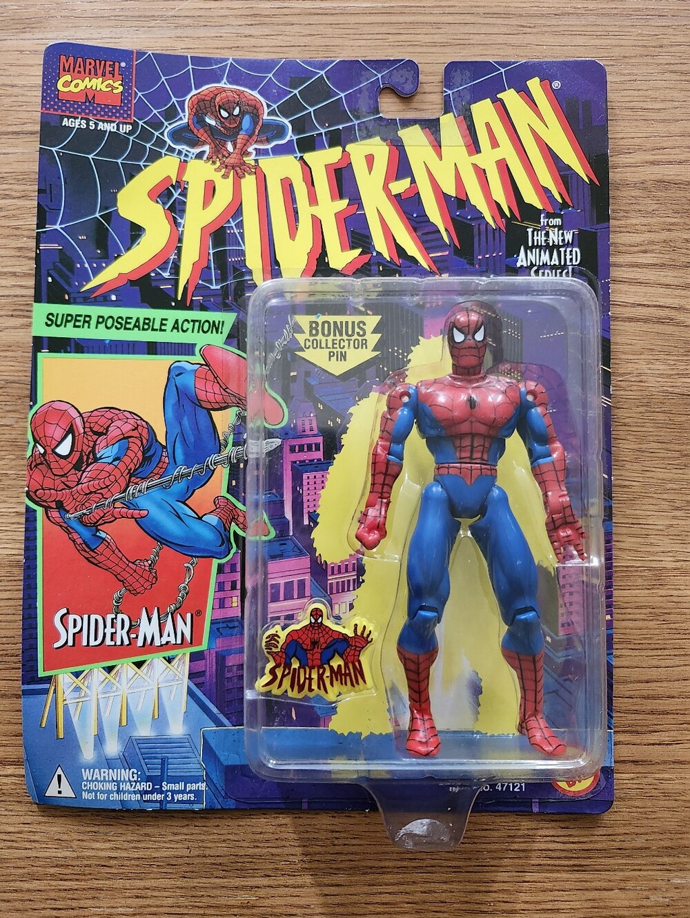 1994 Spider-Man Action Figure by Marvel - Red & Blue